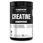 Jacked Factory Creatine Monohydrate 425g - 5g Creatine Powder per Serving, Informed Choice Certified - Increased Physical Performance* & Resistance Training Effects** - 85 Servings, Unflavoured