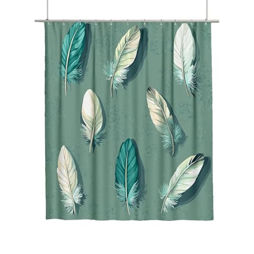 Rideau de douche 180x180 cm polyester tissu lavable avec oeillets et ourlet lest&eacute; - 2