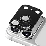 【Modèles applicables】: Ce film d'objectif convient uniquement au film de protection d'objectif d'appareil photo pour iPhone 17 Pro 6.3 Zoll, pack de 1 noir, veuillez confirmer votre modèle de téléphone portable avant d'acheter.