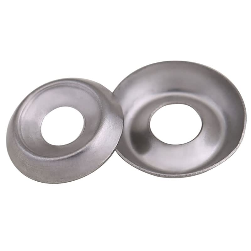 Generic Countersunk Finishing Cup Washer A2 Stainless Steel Cup Washer Cap Head Gasket Washer M6 M8 M10 M12 - (Inner Diameter: M4x13x2.5, Color: 100pcs)