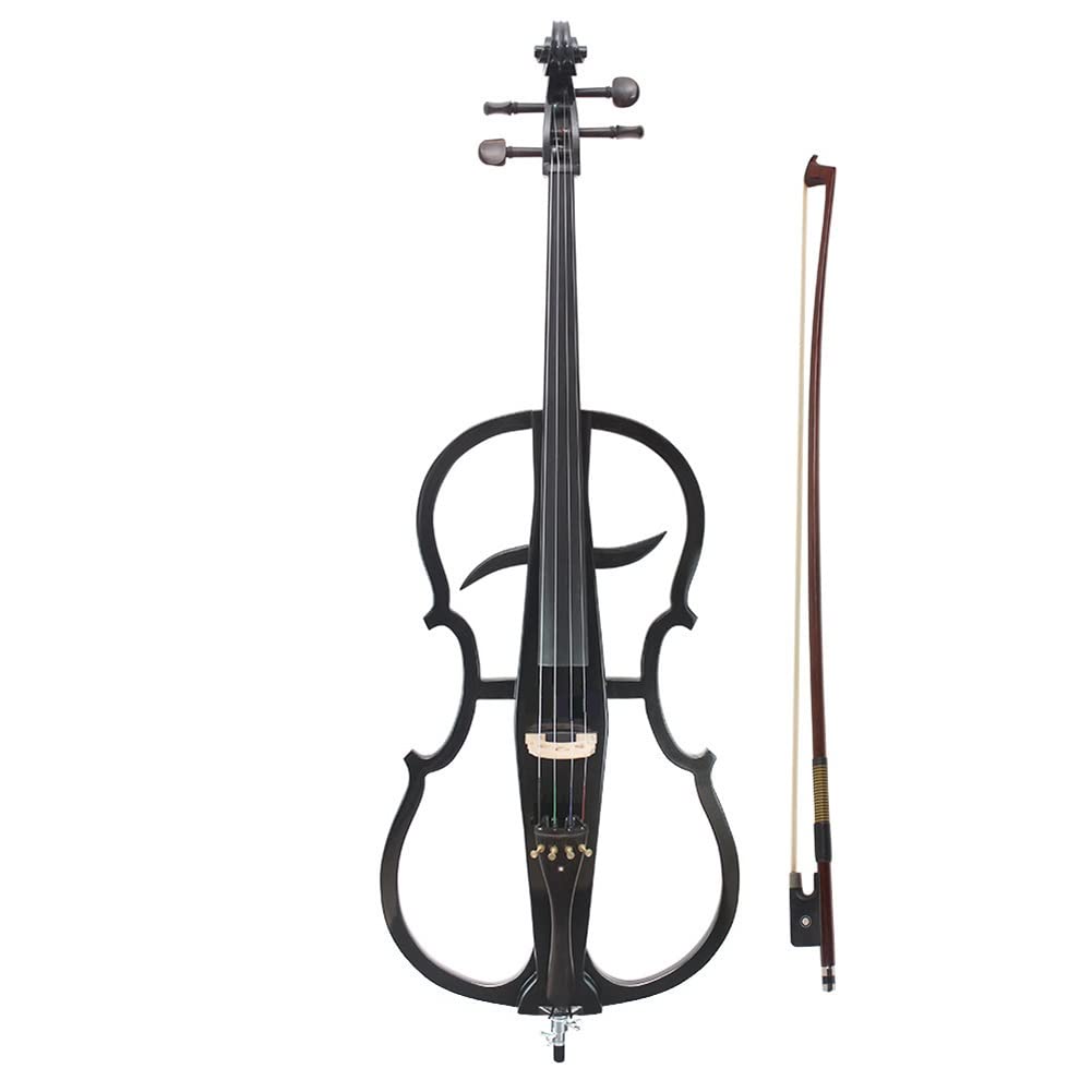 Violonchelo eléctrico, Instrumento Musical de Puesta en Escena de Violonchelo electroacústico de Madera Maciza 4/4, para Orquesta de Estudiantes de Concierto para Principiantes