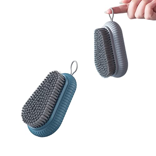 Nail Brush Heavy Duty, 2Pcs Non-Slip Fingernail Scrub Brush Set Durable Stiff Bristles Nail Scrub Brush Multipurpose Cleaning Brush For Men & Women, Mechanics, Landscaper, Cement Worker #TOP18