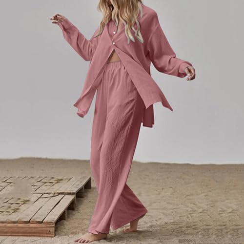 Ensemble 2 pièces femme fluide et chic en coton-lin - 3