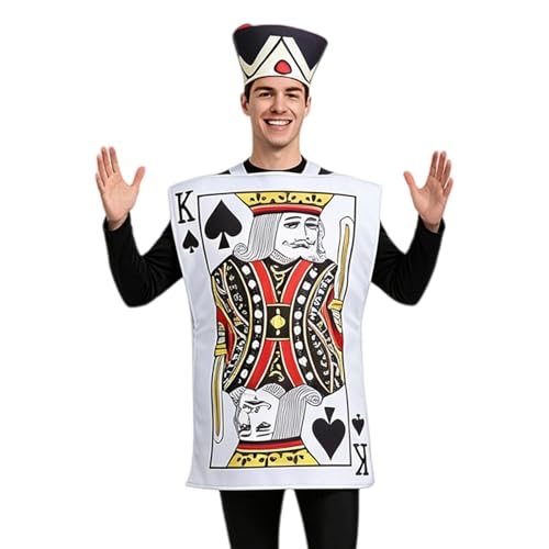 Déguisement Cosplay Carte à Jouer pour Adolescents et Adultes