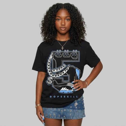 Image of DopeSkill Graphic Tee Streetwear Hip Hop Hypebeast Unisex T-Shirt Sneaker Colour Matching Shirts Rapper Mouth