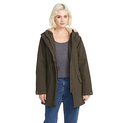 Volcom Women's Less is More Sherpa Lined Jacket2