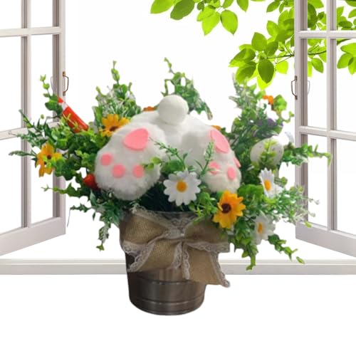 Peluche de Pâques réaliste pour remplacer les décorations fragiles de la maison