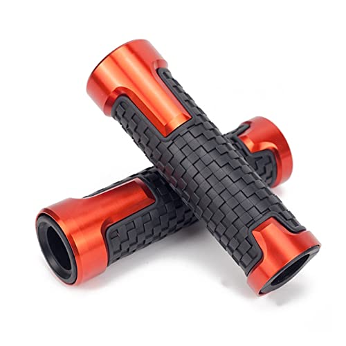 Poignées de guidon moto pour CB650F en aluminium anodisé orange