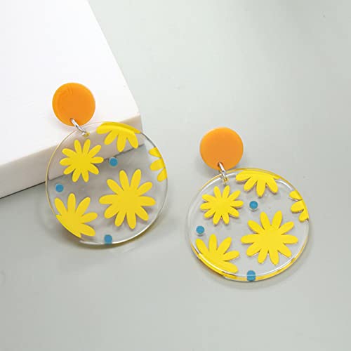 Boucles d'oreilles fleurs en résine légères pour sublimer sans douleur vos lobes - 4