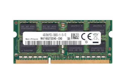 Image of 4GB DDR3 1600MHz Laptop RAM - PC3-12800S 204-Pin SODIMM 1.5V CL11 Laptop Memory Upgrade, Compatible Replacement for Samsung Part M471B5273CH0-CK0