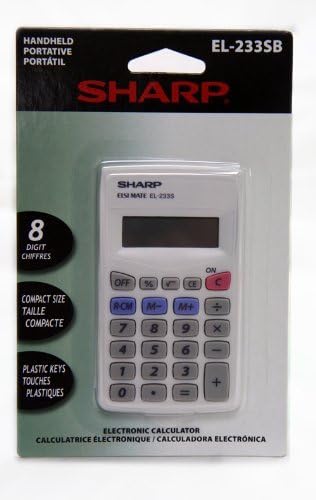 6 X Sharp EL233SB Standard Function Calculator