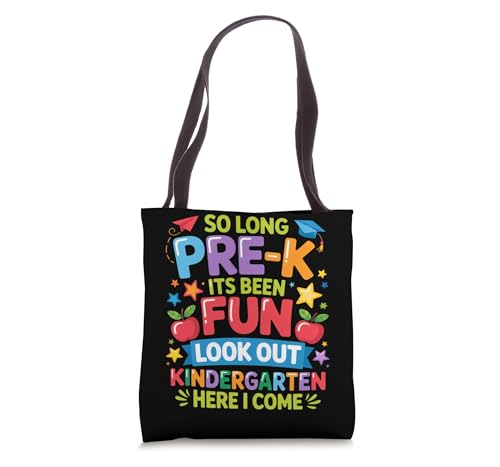 So Long Pre K Its Been Fun Kindergarten Graduate 2026 Cute Tote Bag