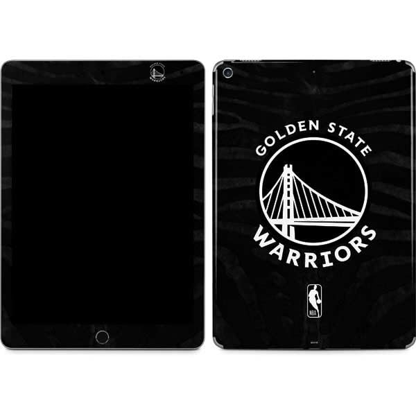 Skinit Decal Tablet Skin Compatible with iPad Air - Officially Licensed NBA Golden State Warriors Black Animal Print Design