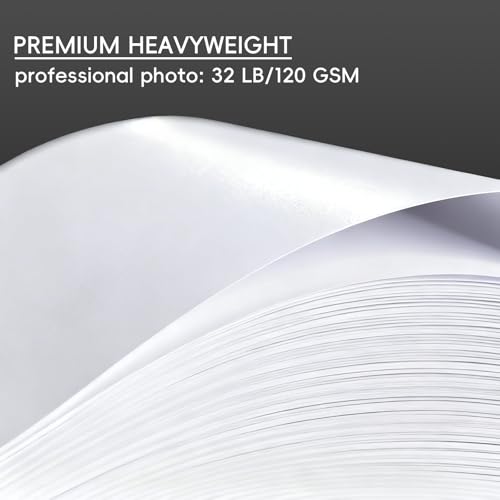 Glossy Inkjet Photo Paper 8.5x11 In, 200 Sheets 120GSM/32LB Double-sided Thin Instant Dry Printers Tear-Resistant Suitable for Brochure Postcard DIY Chip Bag,Flyers,Cards,Picture Use Dye Ink by Magecubiku - Image 3