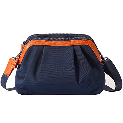 FOXLOVER Crossbody Bags for Women Fashion Small shoulder Purse with Adjustable Strap (Blue)