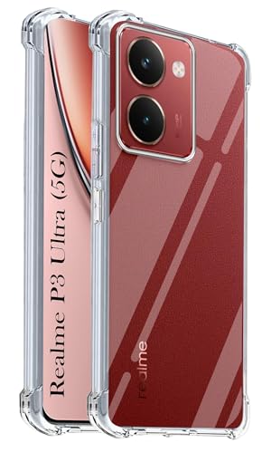 Image of Jkobi Shockproof Crystal-Clear Back Cover for Realme P3 Ultra (Anti Yellow Case | Drop & Camera Protection | Hard Polycarbonate)