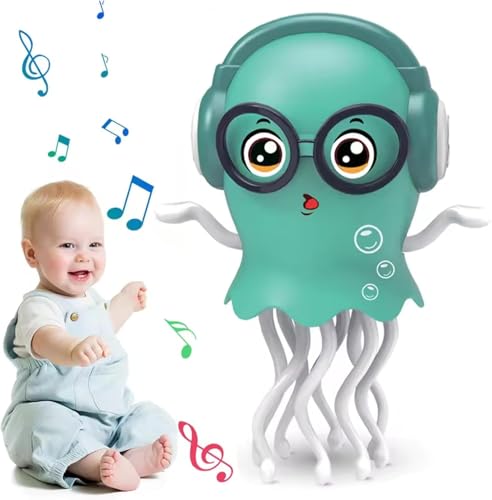 Image of Storio Dancing Jellydancer Baby Toy | Crawling Infant Tummy Time Musical Toy | Magic Dancing Music Crawling Toy | Interactive Sensory Fidget Toy for Kids Boys & Girls 3-8 Years | Birthday Gift