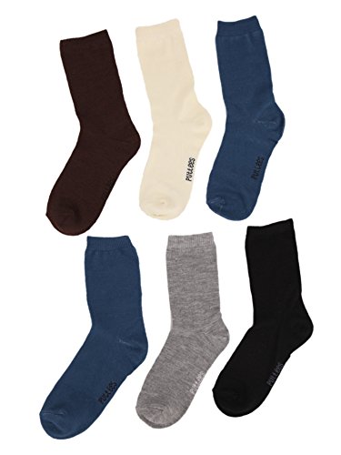 Socks for babies boys kids girls and children. Package of 12 pairs (assorted colors, same design.) (C-05 Solid colors, L)