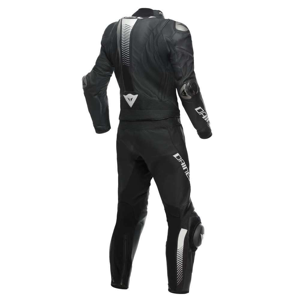 DAINESE Laguna Seca 5 Tuta in pelle da moto a 2 pezzi, nero/bianco, 52
