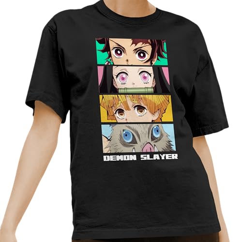Demon Slayer Characters The Eyes Men's and Women's Short Sleeve T-Shirts