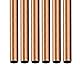 DTGN 9mm x 0.25mm x 300mm(ADxWand TxL) Kupfer Rohr - 6Pack - Gut für Maschine Ausrüstung Basteln Dekorativ Rahmen - Rund Metall Schläuche