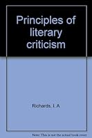 Principles of literary criticism 9373054473 Book Cover