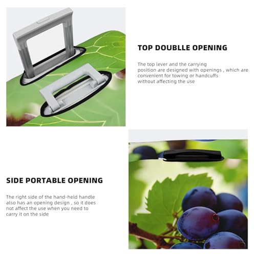 Grape Print Luggage Suitcase Cover Protector Luggage Washable Covers With Concealed Zipper4