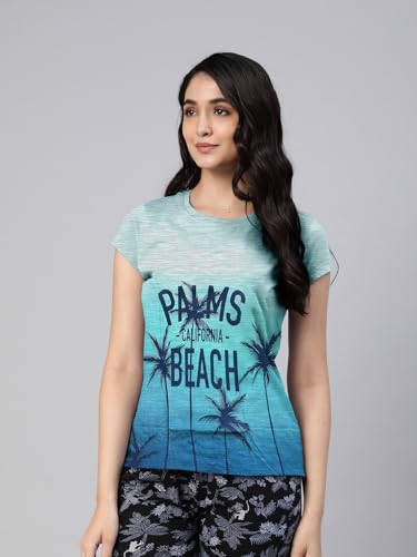 Image of Lyra Women's Cotton Regular Fit T-Shirt
