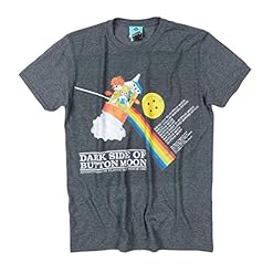 Buy the TruffleShuffle Unisex Dark Side of Button Moon T-Shirt – Perfect for 80s TV Lovers! – TruffleShuffle