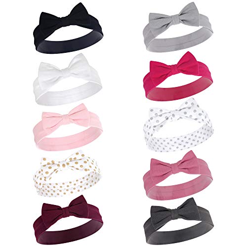 Image of Hudson Baby Cotton and Synthetic Headbands, Size 0-24 Months