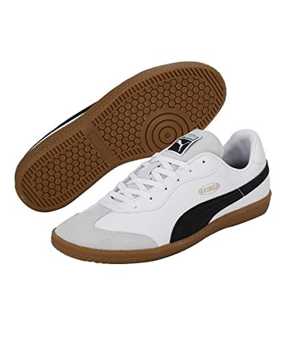 PUMA Unisex King 21 It Chaussures de football, Puma White Puma Black Gum, 42.5 EU