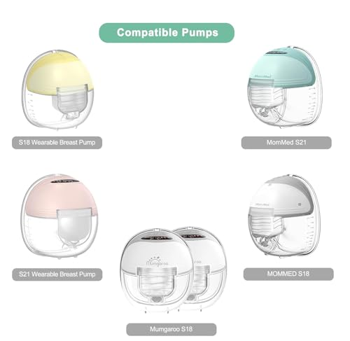 Image of 4pcs Duckbill Valve Wearable Breast Pump Replacement Parts Compatible with Mommed S21 /S19 /S18 Electric Electric Breastpump Accessories