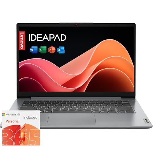 Lenovo IdeaPad Laptop Computer - 20GB RAM - 1.2TB Storage - Intel Core | Microsoft Office 365 Included, 256GB SSD and 1TB Cloud Storage, Webcam, Windows 11 no Mouse | Essential Laptop