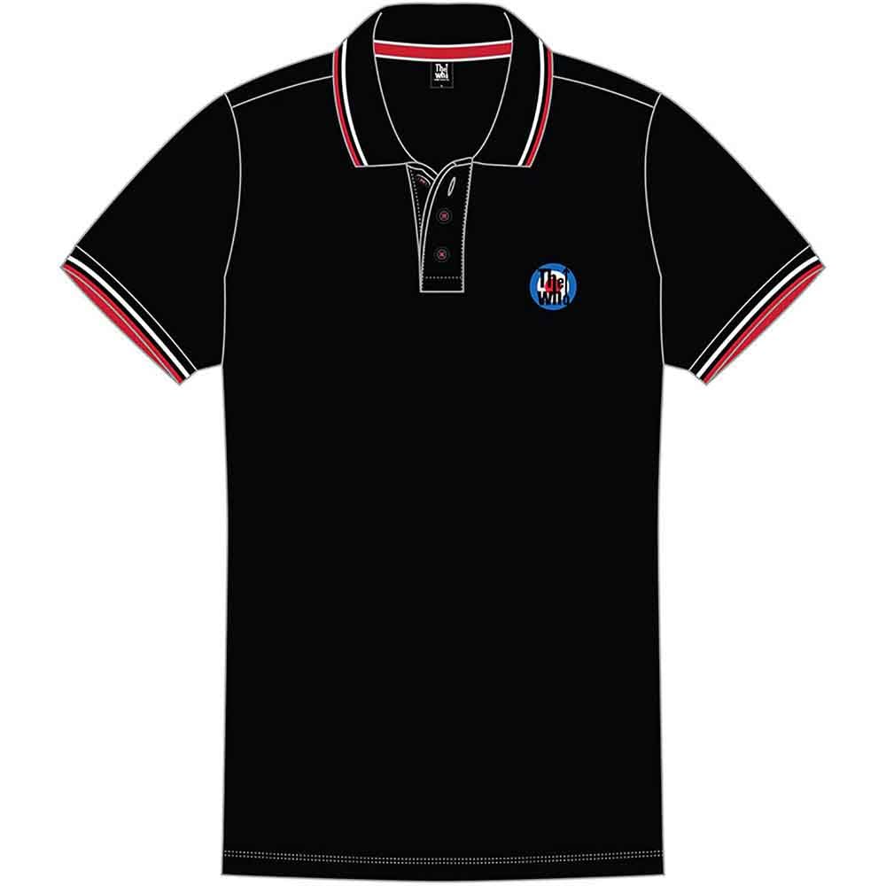 The Who Rock Off The Who Target Logo Polo Shirt Black XL