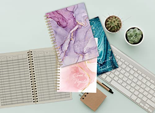 Fileyeye Register Check And Debit Card Register, Checkbook Registers, Simple Account Tracker & Financial Ledger (3 Pack-04), 5.5 X 8.2Inch #TOP2