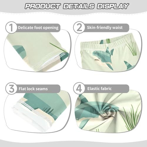 Toddler Girls Leggings Printed Yoga Pants Leggings Swimming Blue Shark for Kids3