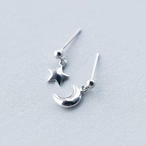 Boucles d'oreilles pendantes étoile lune mode coréenne femelle