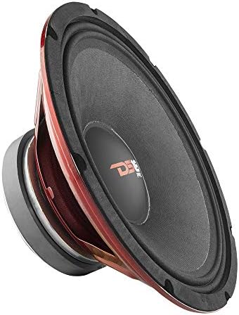 DS18 PRO-X12.4M Loudspeaker - 12" Midrange, Red Steel Basket, 900W Max, 450W RMS, 4 Ohms, 2" Kapton VC - Premium Quality Audio Door Speakers for Car or Truck Stereo Sound System (1 Speaker)