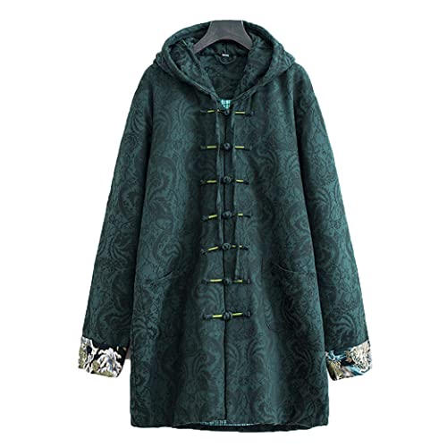 Uniforme Tai Chi hiver jaquard homme vêtement traditionnel Tang suit chaud vert L