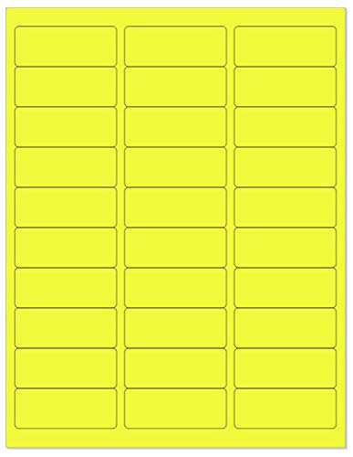 NextDayLabels - 8-1/2 x 11" Neon Color High Light Fluorescent