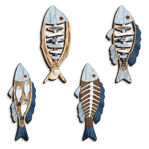 Poisson en bois pour mur vide solution déco chaleureuse cuisine rustique