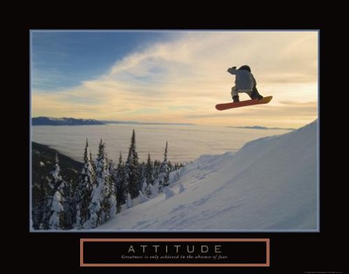 Snowboard in The Sky Motivational Poster Snowboarding Inspirational Art Print Snow Board Picture Art Poster Print, 28x22 Art Poster Print, 28x22 Art Poster Print, 28x22