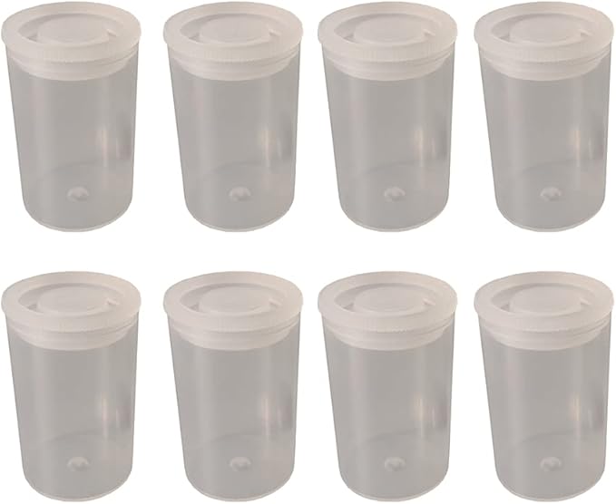 UUYYEO 10 Pcs Plastic Film Canisters Clear Plastic