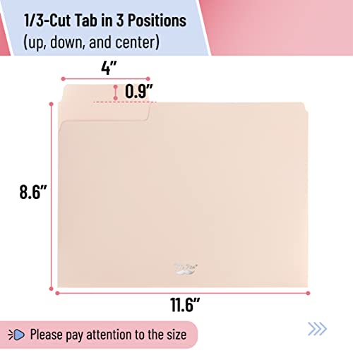 Mr. Pen- Pastel Poly File Folders, 1/3 Cut Tab, 6 Pack, Letter Size, Colored File Folders, Letter File Folders, Color Folders, Office File Folders, Office Supplies File Folders, File Folder #TOP2