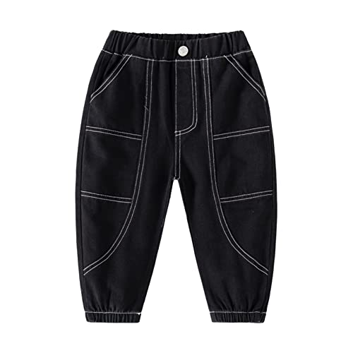 Toddler Children Boys Pull On Soild Sports Jogger Workout Cargo Casual Joggers Pockets Trousers Pants Jumpsuit 5t