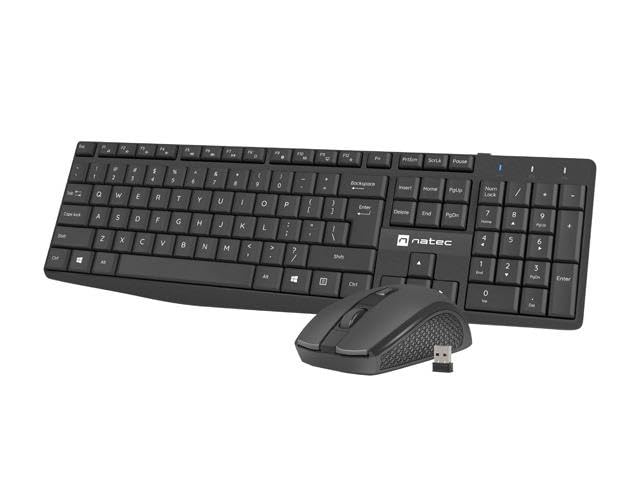 Natec Toetsenbord En Muis Natec Nzb-1989 Zwart Qwerty Qwerty Us