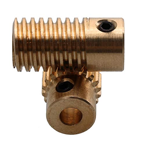 Image of 0.5 Modulus Brass Reducer 20 T Wore Gear Wheel + 4mm Bore Gear Shaft