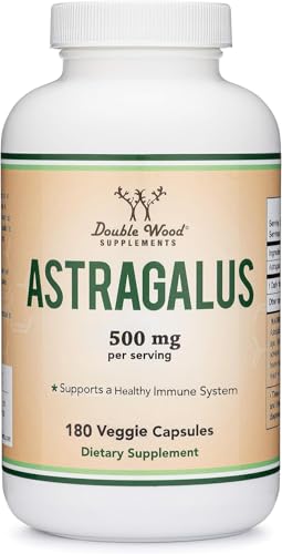 Double Wood Supplements Immune Boosting Astragalus 500mg 180 Capsules - Rich in Flavonoids and Polysaccharides - Non-GMO, Gluten Free, Third Party Tested - Image 6
