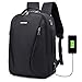 Produktbild PLIENG Laptop-Rucksack Tragbare Schule Lässig Reise Business Pack Mit Passwortsperre Wasserdicht 15,6 Zoll Notebook USB Aufladung Mit Kopfhörer Jack Männer, Frauen, Kindergeschenke,Black