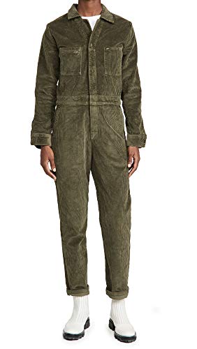 Lee Vintage Modern Women's Unionall Jumpsuit, Olive Night Cord, Green, Small